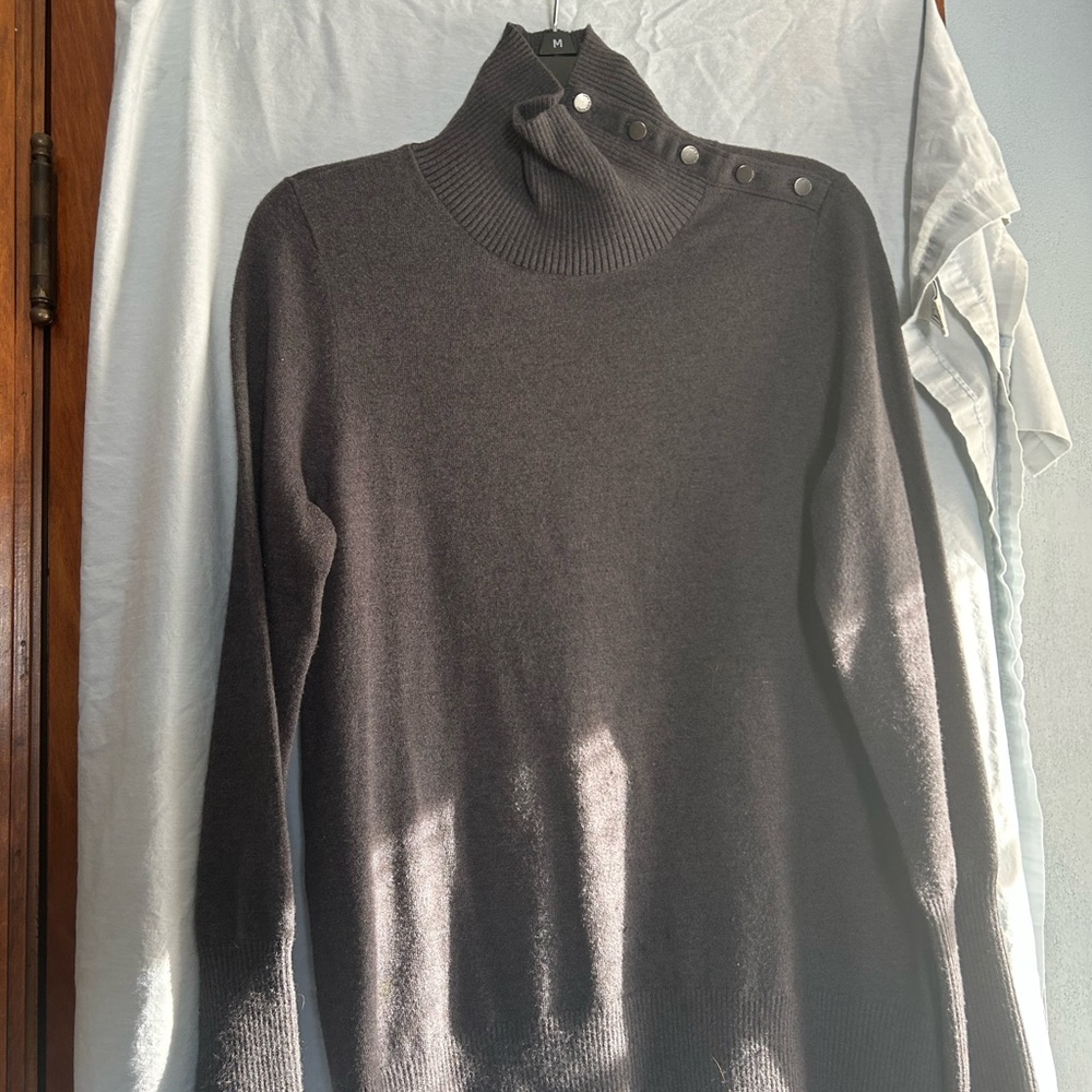 Calvin Klein Gray/black turtle neck sweater